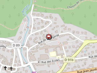 Carte de Hotel La Cachette à Bozel