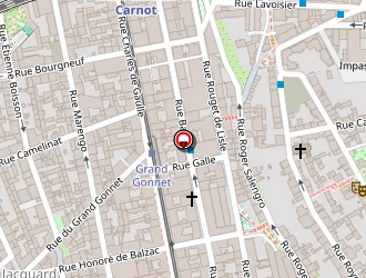 Carte de Afro-américain à Saint-étienne