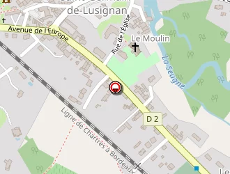 Carte de Parthenay à Saint-germain-de-lusignan