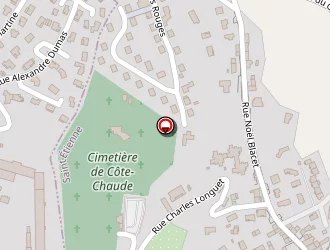 Carte de Cimetière Côte Chaude à Saint-étienne