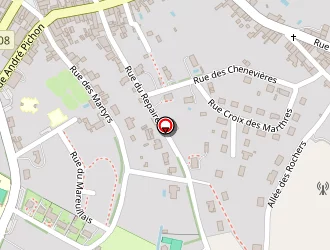 Carte de Salle Des Fêtes à Mareuil