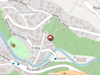 Carte de Hôtel Athéna à Brides-les-bains