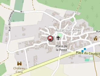 Carte de La Poste à Auzat-la-combelle