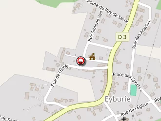 Carte de Rousseau Eric à Eyburie