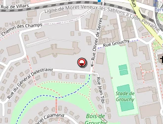 Carte de American Dancing School à Saint-étienne