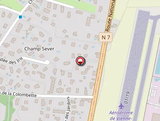 Carte de Brossette à Reventin-vaugris