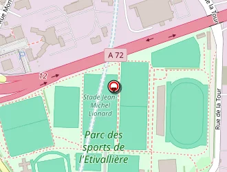Carte de Case Rugby à Saint-étienne