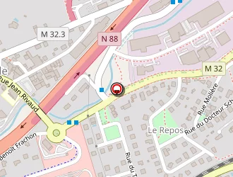 Carte de Subway à Lyon