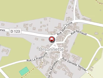 Carte de Boulodrome à Orsonnette