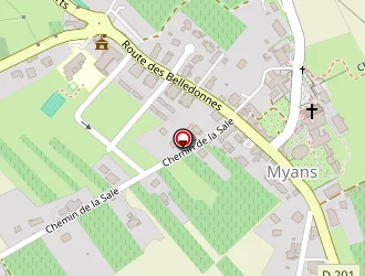 Carte de Sanitube à Myans