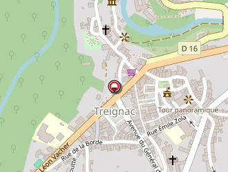 Carte de Café De Paris à Treignac