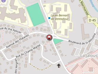 Carte de Ecole Maternelle à Ussel