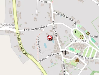 Carte de La Poste à Masseret