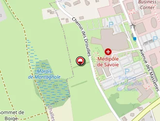 Carte de Saint-omer à Challes-les-eaux