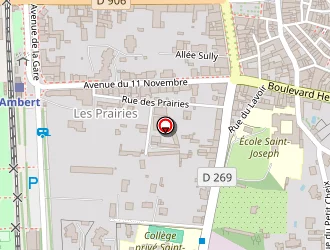 Carte de Boulodrome à Ambert