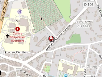 Carte de Atol Bresson Optique Adhérent à Ambert