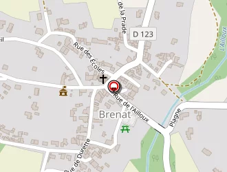 Carte de Gerbier Ginette à Brenat