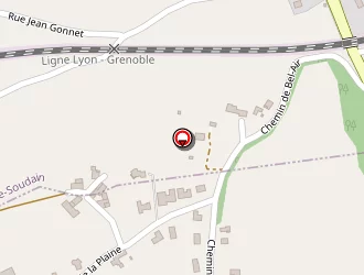 Carte de Lahet à Sainte-blandine