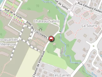 Carte de Les Triandines à Cognin