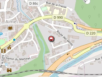 Carte de Aim Taxis à Aime