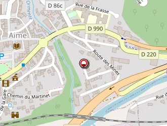 Carte de Perrière Jacques à Aime