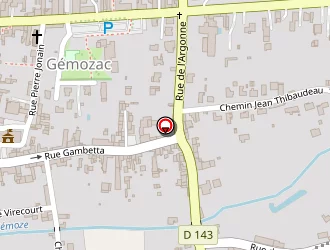 Carte de Le Clos De Gémozac à Gémozac