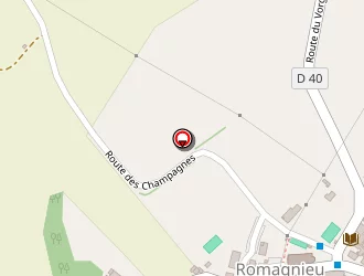 Carte de Station Service Avia à Romagnieu