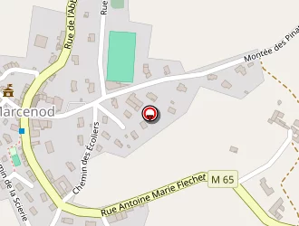 Carte de Tennis à Marcenod