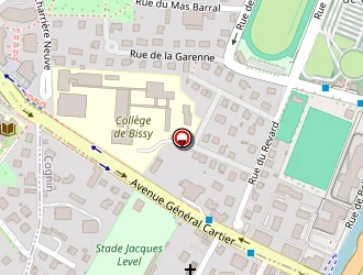 Carte de Collège De Bissy à Chambéry