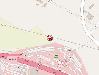 Carte de Thevenin Ducrot Autoroute à Romagnieu