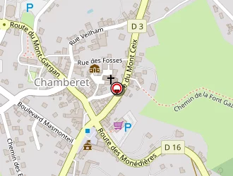 Carte de Aux Mille Saveurs à Chamberet