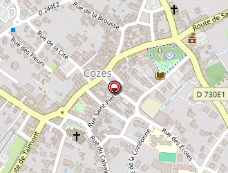 Carte de Martin Raymond à Cozes