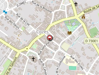 Carte de Paroisse à Cozes