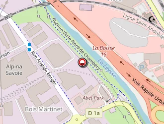 Carte de Sos Médecins à Chambéry