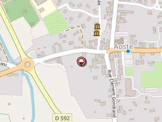 Carte de Mairie (point Info Tourisme) à Aoste