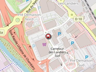 Carte de Mc Donald's à Chambéry