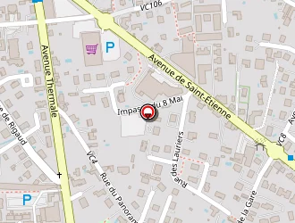 Carte de Espace Des Thermes à Montbrison