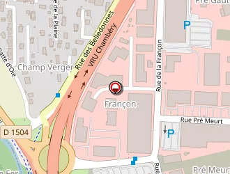 Carte de Tousalon à Voglans