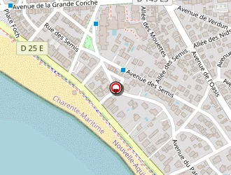 Carte de Hotel Le Trident Thyrse à Royan