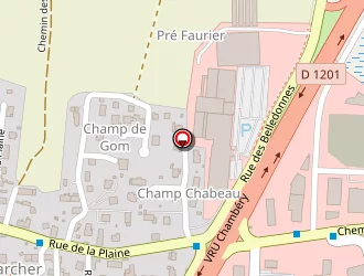 Carte de Ducros Carrelages à Voglans