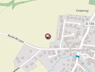 Carte de Le Chatanay à Simandres