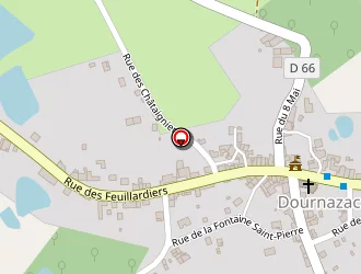 Carte de Friquet Claudette à Dournazac