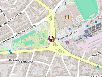 Carte de Actuel Coiffure à Royan