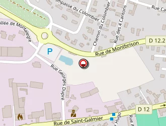 Carte de Stade Jeanne D'arc à Chazelles-sur-lyon