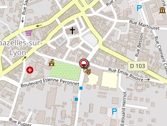 Carte de Maison Des Tilleuls à Chazelles-sur-lyon