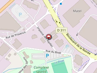 Carte de Chuzeville à Saint-quentin-fallavier