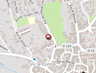 Carte de Côté Immo à Vic-le-comte