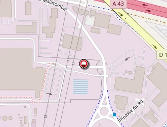 Carte de Socara à Saint-quentin-fallavier