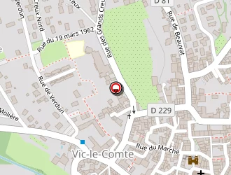 Carte de Pupille Karré à Vic-le-comte