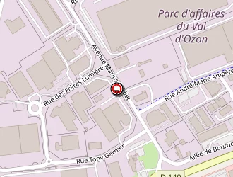 Carte de Centre E.leclerc à Chaponnay